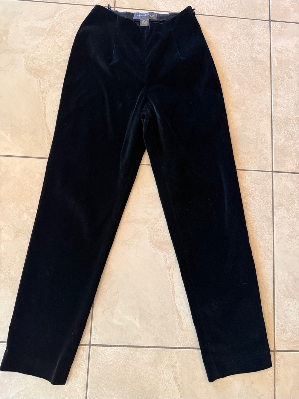 Banana Republic Black Velvet Dress Pants